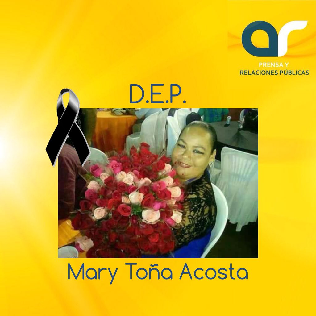 Todo el equipo de <a href="/ARprensayrp/">AR Prensa y RP</a> lamentamos el fallecimiento de Mary Toña Acosta y nos unimos a la pena que embarga en estos momentos a su familia #ARprensayrp