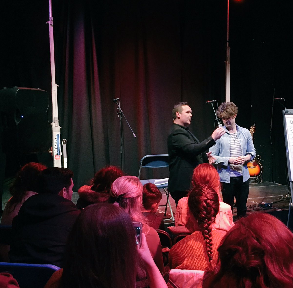 katiehughes247's tweet photo. A great evening of magic and music from Leon Andersen &amp; @farhavenmusic in the @theatre2000 all raising funds for Milford Hospice. Huge thanks to all who attended and all who sponsored prizes. Thank You 🙌🏻 #FromTheCB4Girls https://t.co/9QEgZtJ0ht