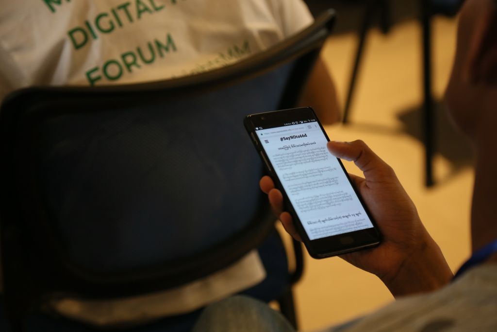 Advox's tweet photo. #SayNOto66d: Documenting the Surge of Online Defamation Cases in #Myanmar https://t.co/ZLYlWA1BwR https://t.co/sCZzAI2x5y