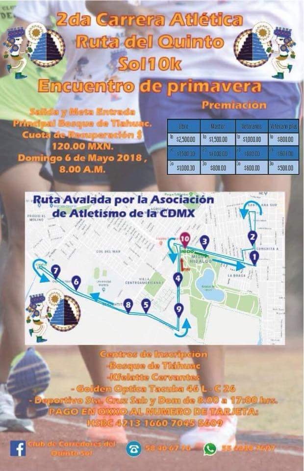 DondeCorrerCDMX's tweet photo. Evento ECONOMICO en CDMX6 MAYOCosto 120 pesosGracias a @arondf por la info!!#YoElegiCorrer#FelizMiercoles https://t.co/PlHudvOG0q