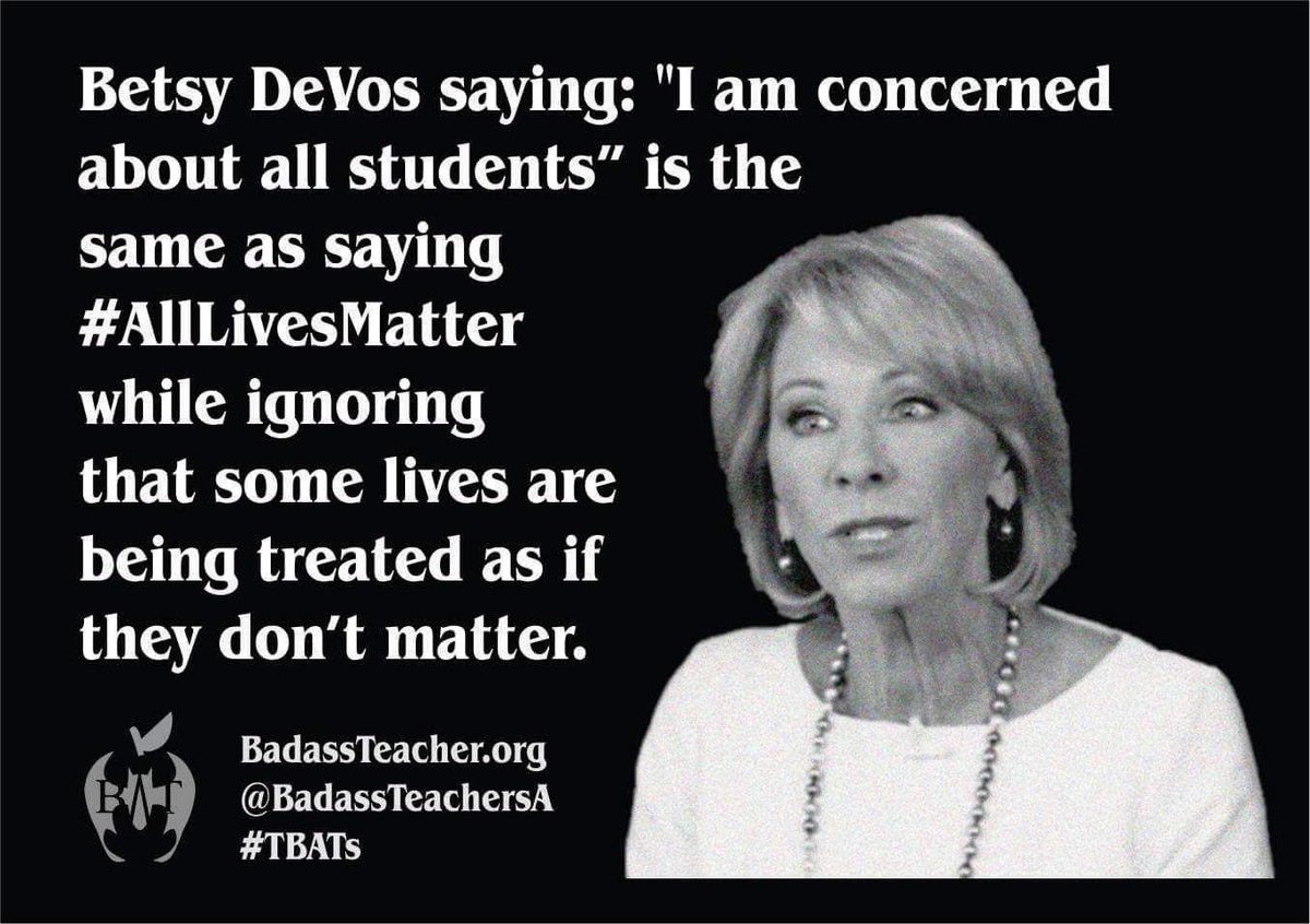 MEandBobbyGGG's tweet image. #WeChoose a Sec. of Ed who represents the over 95% of children who attend public school.  Time 2 #DumpDevos   buff.ly/2pvBY3H @SOSMarch @J4J_USA @RacialJsticeNow @DignityinSchool  @ReclaimOurSchls