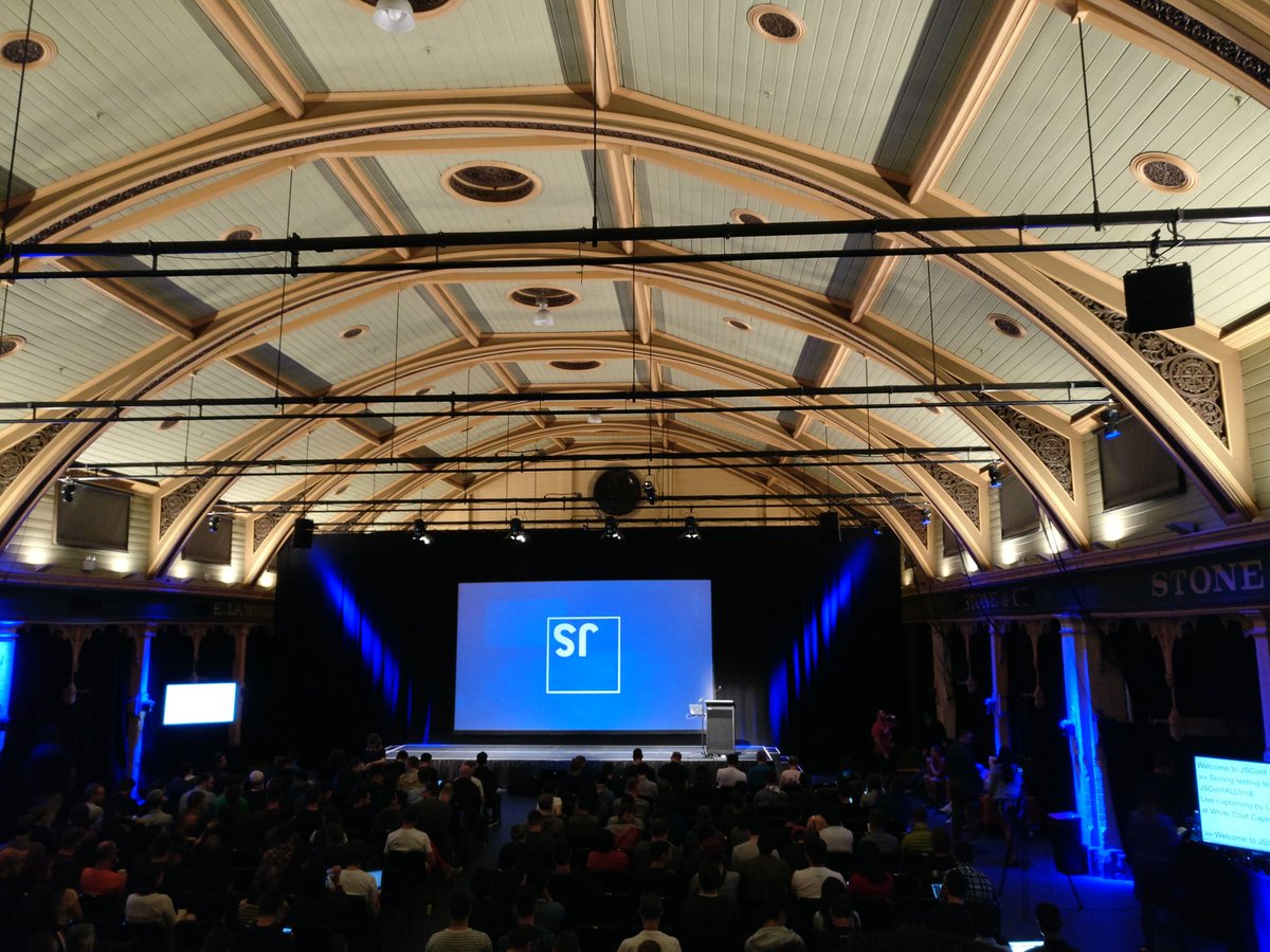 pennylanemini's tweet photo. #jsconfau18 https://t.co/A8q9iLikFr