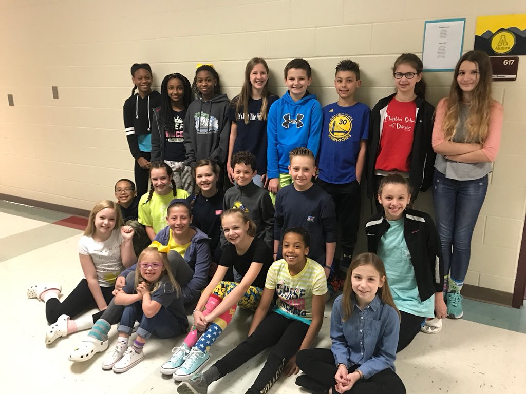 RiverwoodRavens's tweet photo. At RMS, we “rocked our socks” in support of those with Down syndrome. #teamravenation https://t.co/3Q1eioPSFe