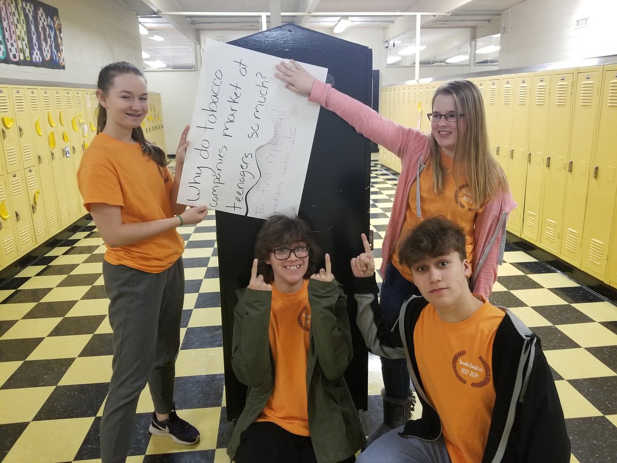 MichelleSilkett's tweet photo. Putting the pieces together about the harms of tobacco. #KickButtsDay #SHSProud https://t.co/tt6goHn7Sa