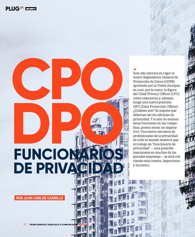 plugitmag's tweet image. Mientras Facebook sigue en caída libre por filtrar información de 50 millones de usuarios, este año entra en vigor el Nuevo Reglamento General de Protección de Datos (GDPR). Estas son las nuevas figuras encargadas de proteger tu privacidad: ow.ly/WIbv30j5nLO