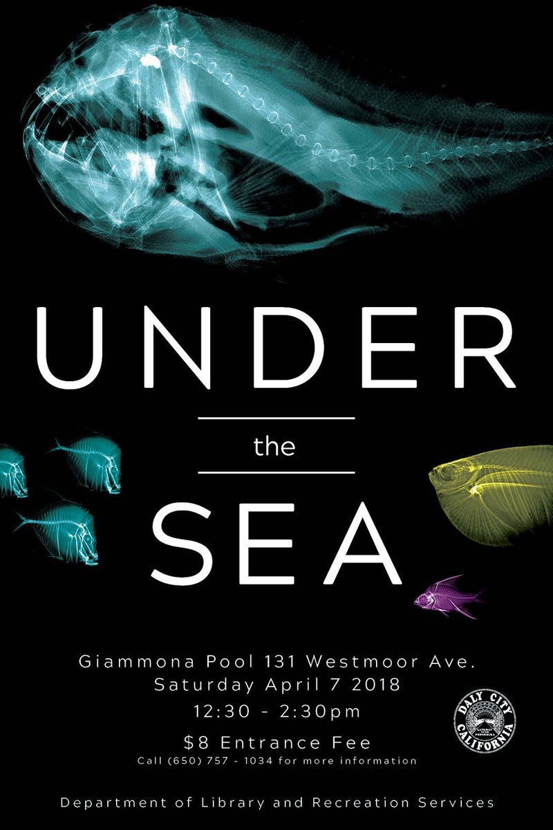 DalyCityRec's tweet photo. Why don't fish like basketball? Because they're afraid of the net! More fun in store for you and your family at the Under the Sea special event at Giammona Pool on Sat, April 7 from 12:30pm-2:30pm. Swimming, games, activities, and prizes. $8/person entrance fee. SEA you there! https://t.co/AgnpJ41pdn
