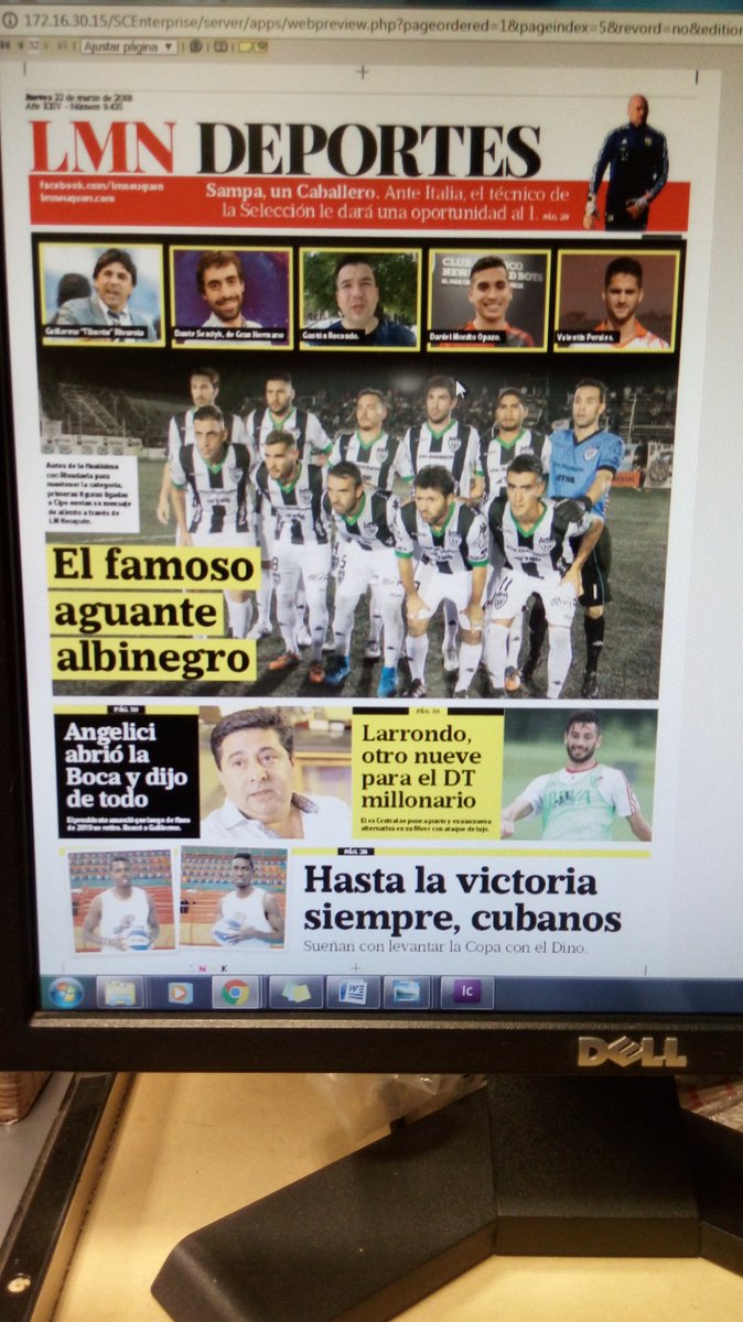 fabricioabatte's tweet image. La tapa de deportes. Gracias a todos los famosos albinegros x acceder a distancia a otra gran produccion al estilo @LMNeuquen @LMCipolletti @ClubCipolletti @cipopasionweb @CipollettiTV @ClubCipoDatos @recondogaston @DantoSendyk @MonitoOpazo @ValenPerales_