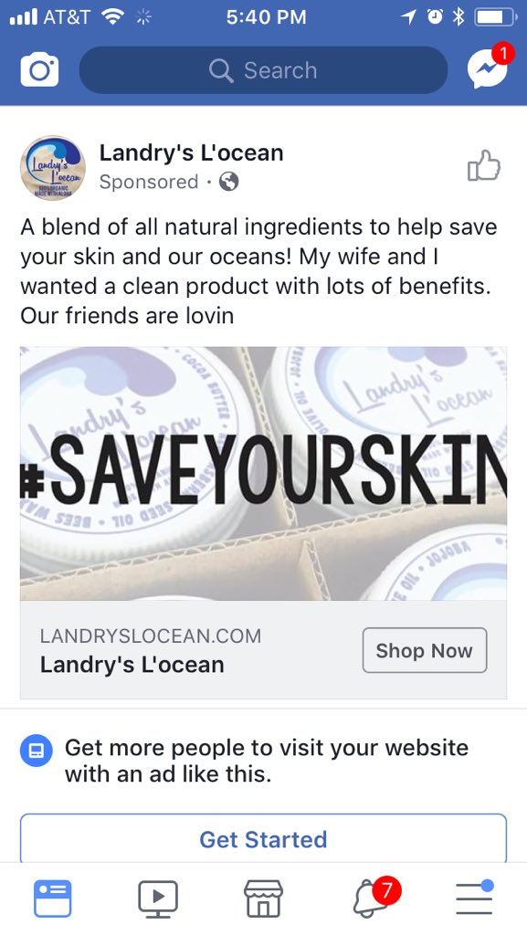 #saveyourskin #madewithaloha #organic #landryslocean