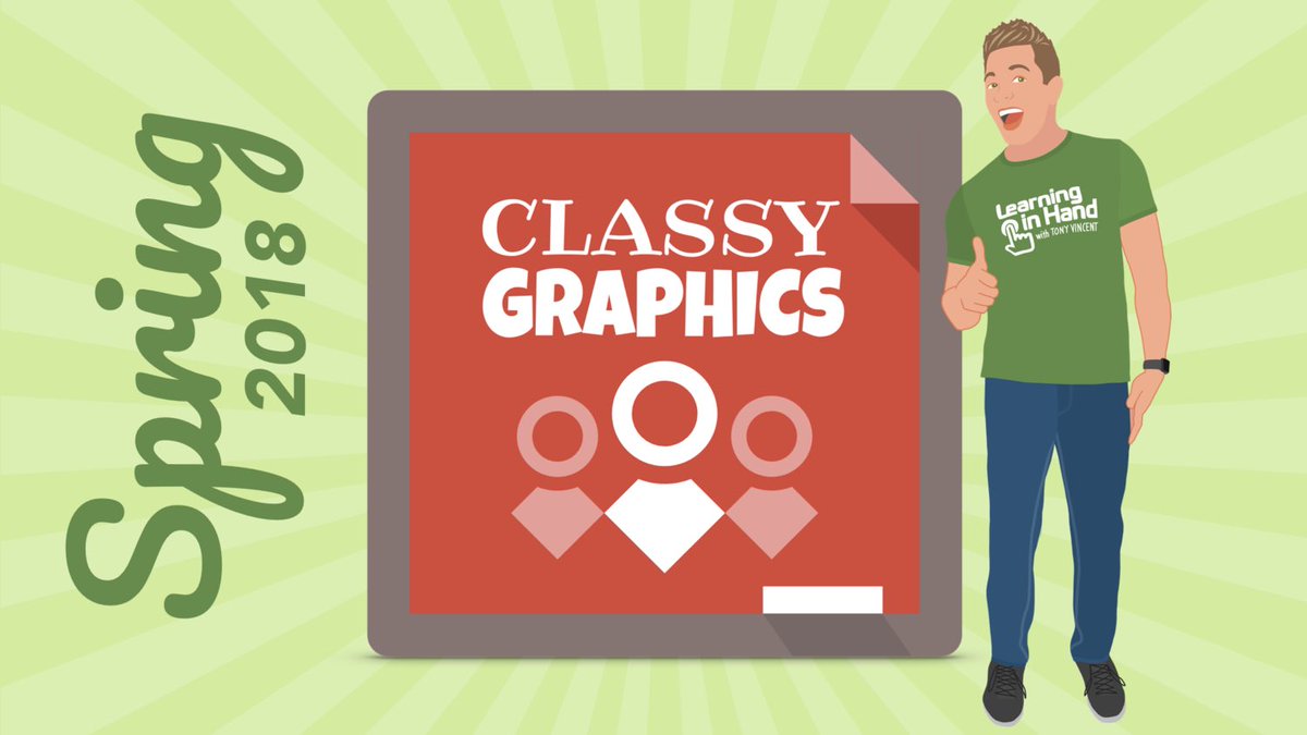 On April 3rd I will begin a 6 week online course #classygraphics with @tonyvincent . Join me in learning how to level up graphic@design with Google drawings in Google Classroom. learninghand.com/classy graphics