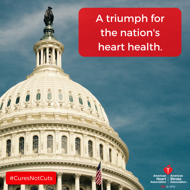 AmHeartAdvocacy's tweet photo. BREAKING NEWS: $3 billion increase for NIH research, a triumph for the nation’s heart health. Good things come to those who wait, and NIH has been waiting a very long time for the sizeable budget increase included in this legislation. 

Learn more: https://t.co/wxwQuEvwNO https://t.co/3eIlPmziEj