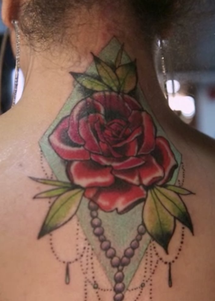 Ceaser Black Ink Tattoo