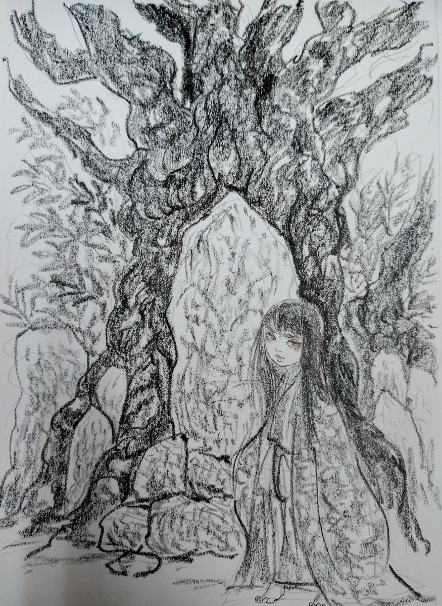 #このタグを見た人は自分が描いたモノクロ絵を貼れ 