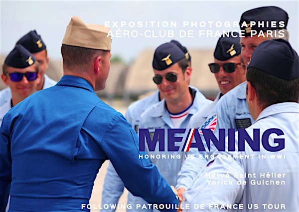 AeroclubFrance's tweet photo. [#AeCF] « Meaning. Honoring US Engagement in WW1 ». La tournée américaine de la @PAFofficiel - une exposition de photographies par @SaintHelier et @YdGuichen au restaurant de l'@AeroclubFrance - jusqu'au 1er mai 2018 #WW1 #PAFUSTour #DevoirdeMemoire https://t.co/hhhsVLzS8Q