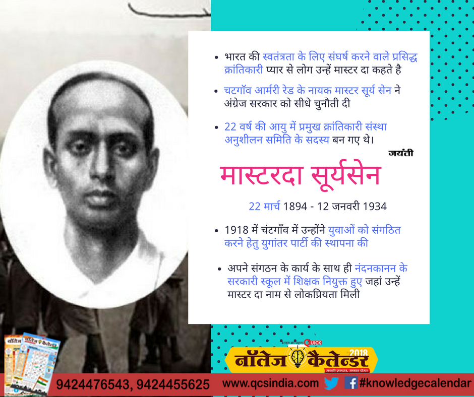 infoeducomu's tweet photo. #masterdasursen #22march #2018 #newindia #knowledgecalendar #padho_sikho_badho https://t.co/p2XdqbMX3L
