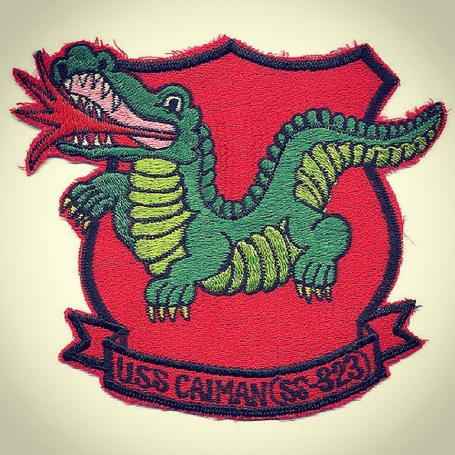 dcxdan's tweet image. #jacketpatch #usscaiman #dieselelectricsubmarine #pigboat #caiman #ss323