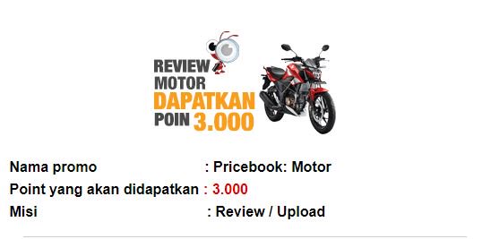 Exciters, yuk share pengalamanmu menggunakan motor kesayangan di Pricebook via Excite. Untuk review yang valid, 3000 point menanti kalian, klik -> goo.gl/TERXP5