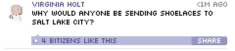 jaredblack71's tweet photo. Funny BitBook post in Pocket Planes for iOS! 
For the Mormon missionaries lol 😂  https://t.co/fvbg9zNgYa https://t.co/ZEnQAGyneY