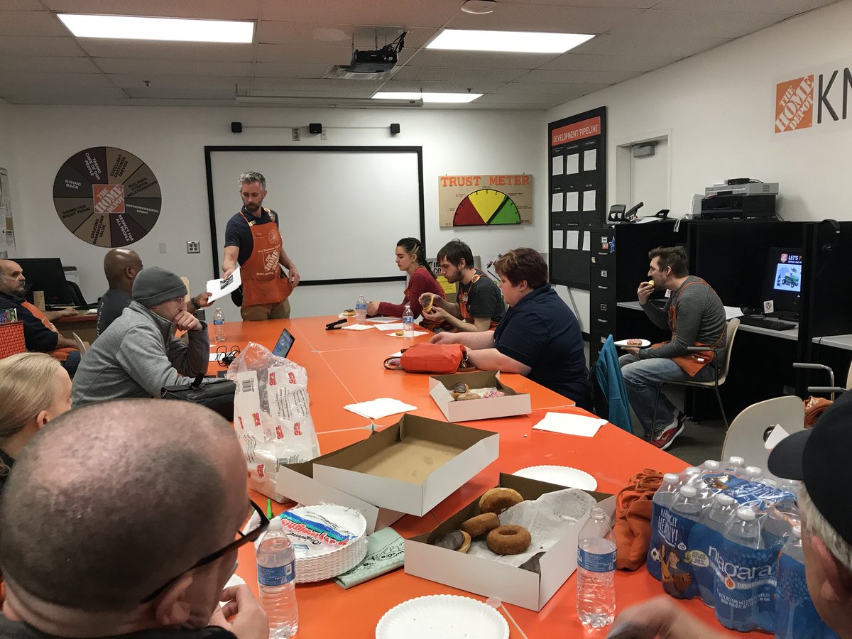 <a href="/BeahanPatrick/">patrick beahan</a> leading a great meeting with the freight team and rolling out a best practice! Awesome job Patrick! #samepagelatenight #”donut”forgettothankyourfreightteam #overheadorganizaton <a href="/troyer_paige/">Paige Troyer</a> <a href="/samanthamannc/">Samantha</a>