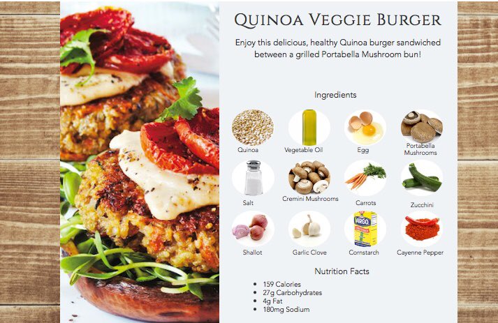 BoutifulBowls's tweet photo. Take a look at all the scrumptious meals on our vegetarian meal plan! This week’s new meal is the Quinoa Veggie Burger! #bebountiful #bountifulbowls https://t.co/ZYL6aNbibj