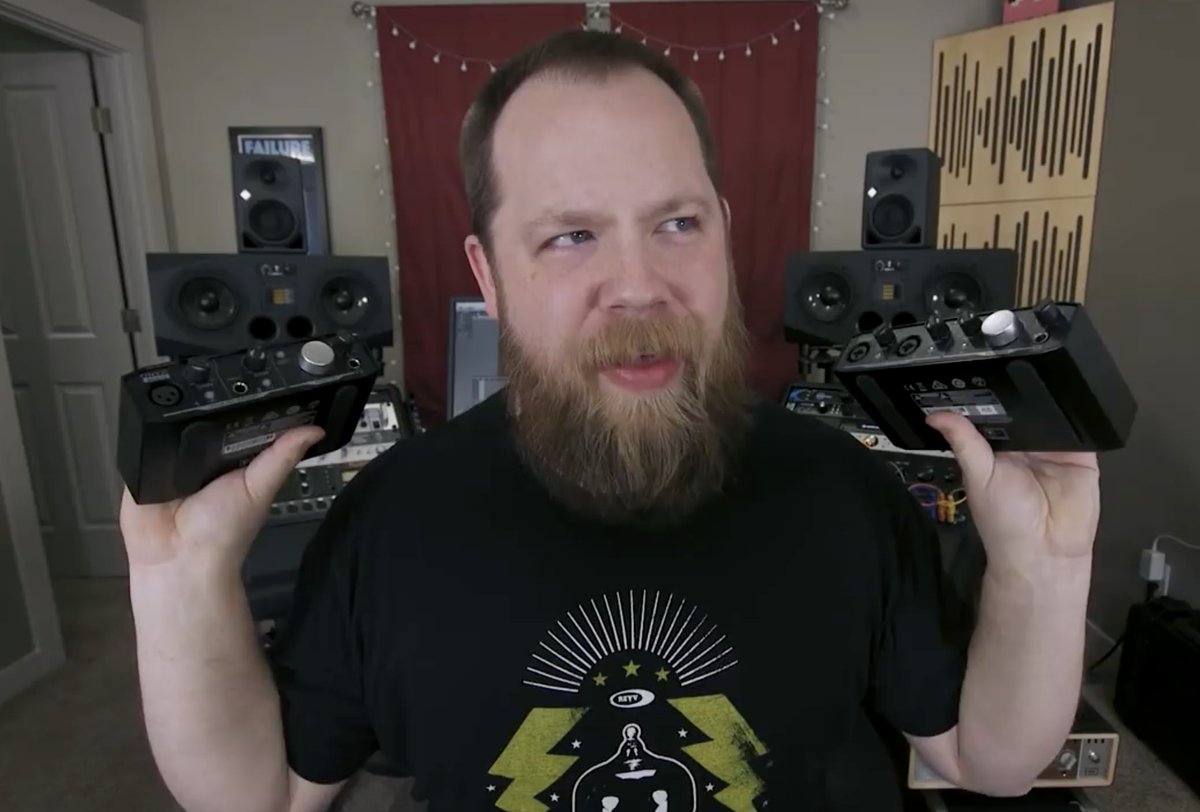 MackieGear's tweet photo. Ryan 'Fluff' Bruce aka Riffs, Beards, and Gear, digs our Onyx interface series; he says they're "transparent," "very plug-and-play," and "absolutely rock solid." Find out more in his in-depth review. https://t.co/UzmCqerEvV @RiffsAndBeards #proaudio #RiffsandBeards https://t.co/MtGjQVg0OS