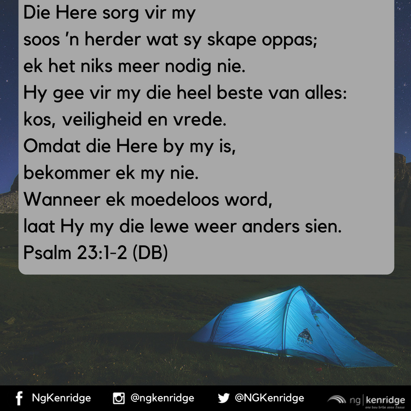 NGKenridge's tweet photo. #Bergpad #Teksvirvandag kom uit Psalm 23 https://t.co/0JmmXZVPqy