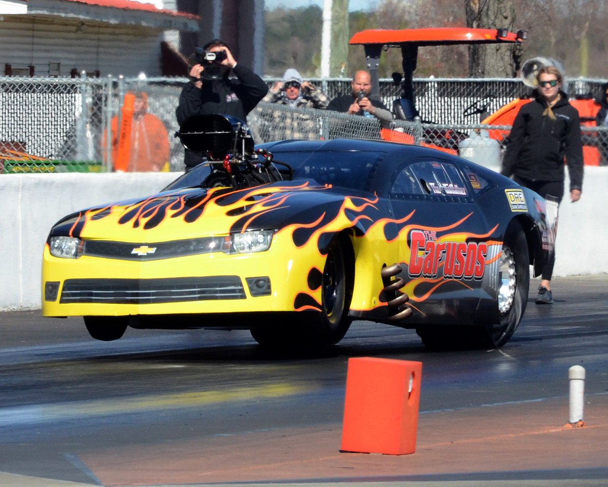 HotRodMedia's tweet image. With a hot new wrap for the “Rodfather” Pro Mod Camaro, New York’s Marc Caruso is ready for the 2018 season. Catch him on the PDRA tour, starting with the East Coast Spring Nationals at #Galot, April 5-7. Photo by: Gary Rowe/Raceworks.com #proboost @carusofamrace #promod