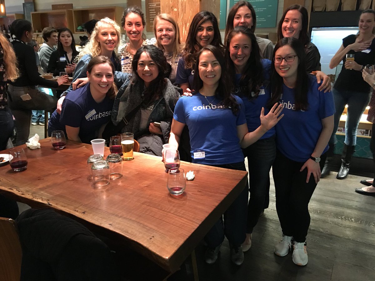 yin_amy's tweet photo. Great energy at the @coinbase Women of Silicon Valley happy hour! #WomenInTech https://t.co/iJHlyw0pfm