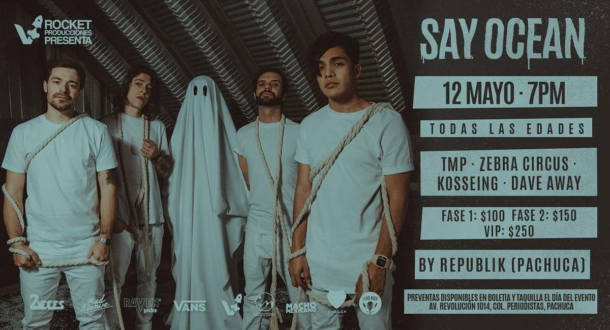 Recuerden que en Mayo estaremos visitando PACHUCA junto con <a href="/sayoceanband/">Say Ocean</a> <a href="/TMPOficial/">TMP</a> <a href="/Kosseing/">Kosseing</a> y @DaveAwaymx !!!