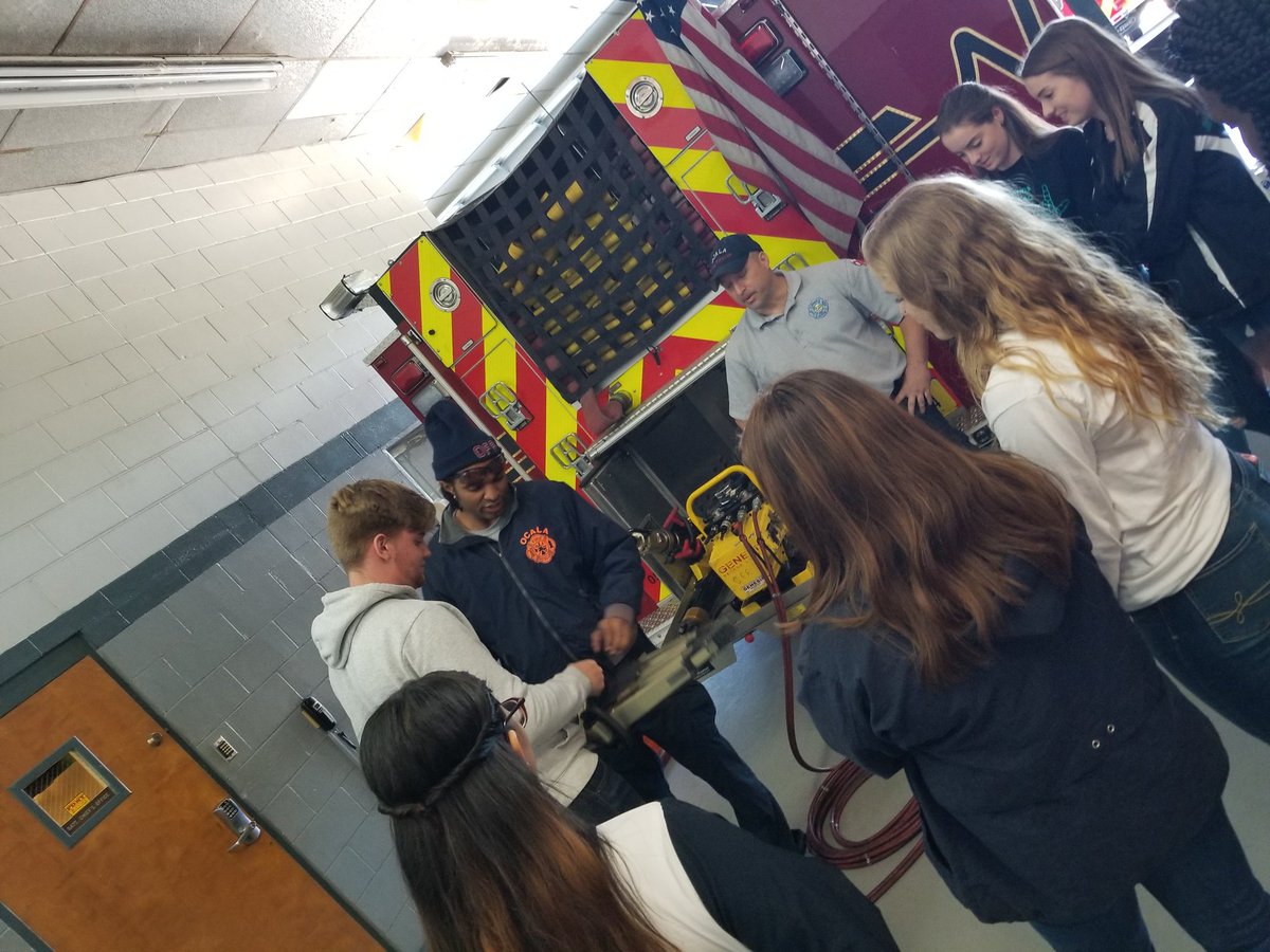 Criminal justice students from around the county had a "blazing" experience today. Students visited Florida State Fire College and Fire Station #1. <a href="/CTEmarion/">Marion County CTE</a>