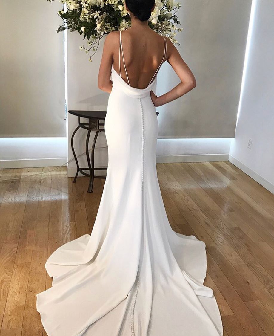 The back on this dress 😍 Did you know? Our team of experienced cleaners, can preserve and restore all wedding dress materials and fabrics 👰🏼 #PreserveMyDress #WeddingDressPreservation #WeddingDressRestoration #WeddingGownPreservation #WeddingGownRestoration #WeddingDress