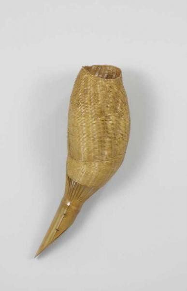 tanabe chikuunsai iv's basketry makes me uncomfortable. in a good way I think. he's the 4th generation in his family to become a bamboo artist