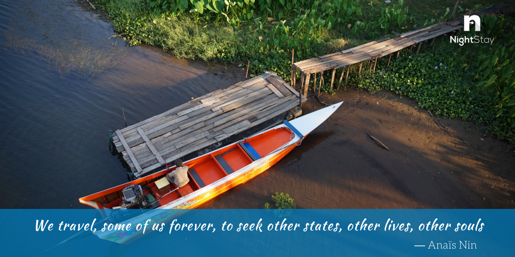 Why do we travel? What happiness does it give us? #ThursdayThoughts #travelquote #ThursdayFeeling #NightStay