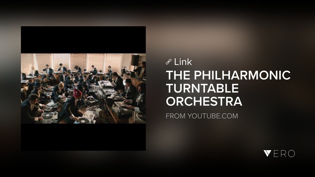 youtube.com/watch?v=JGWuyM… - Turntable orchestra !! #philharmonic #technics #dj <a href="/VeroTrueSocial/">VERO MUSIC</a>