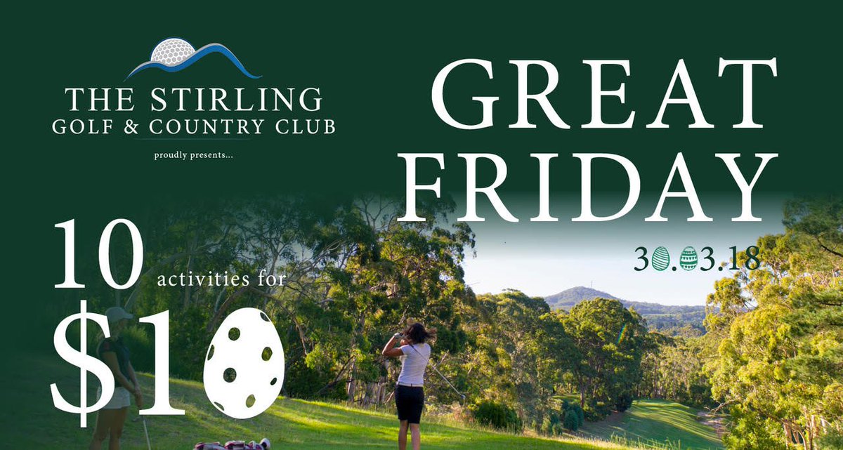 Coming to GREAT Friday? We're offering 10 Great Activities for $10! For more information: facebook.com/events/1696544…

To purchase tickets:
eventbrite.com.au/e/great-friday…

#Adelaide #AdelaideHills #Stirling #GoodFriday #SouthAustralia #SeeAustralia #SeeSouthAustralia #VisitAdelaideHills