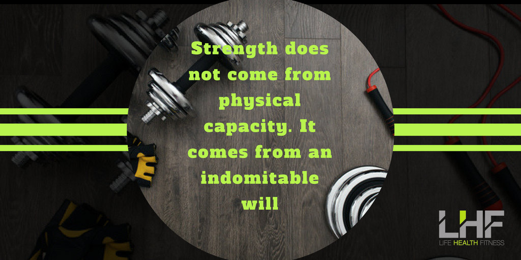 LHFWhitestone's tweet photo. Strength does not come from physical capacity. It comes from an indomitable will!
#fitness #motivation #workout https://t.co/dDOwdJhKGr