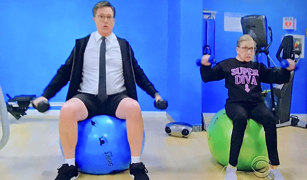 Image result for rbg working out