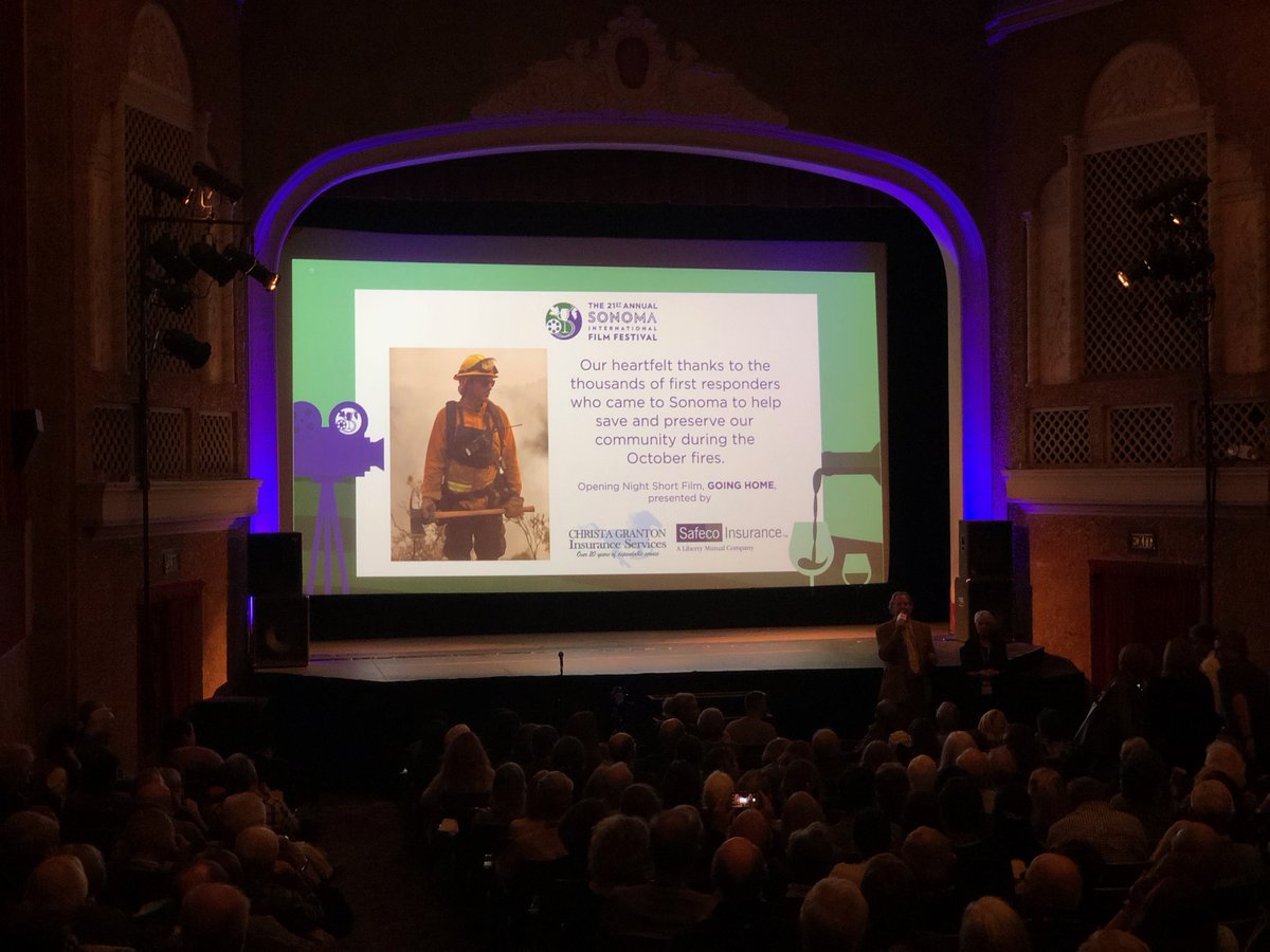 eventive_org's tweet photo. This year, @SonomaFilmFest is dedicated to first responders who helped save Sonoma Valley from last October’s devastating fires. We’re proud to join our partner #SIFF2018 in paying tribute to these individuals through a celebration of film all weekend. https://t.co/7WjVmtbqyv