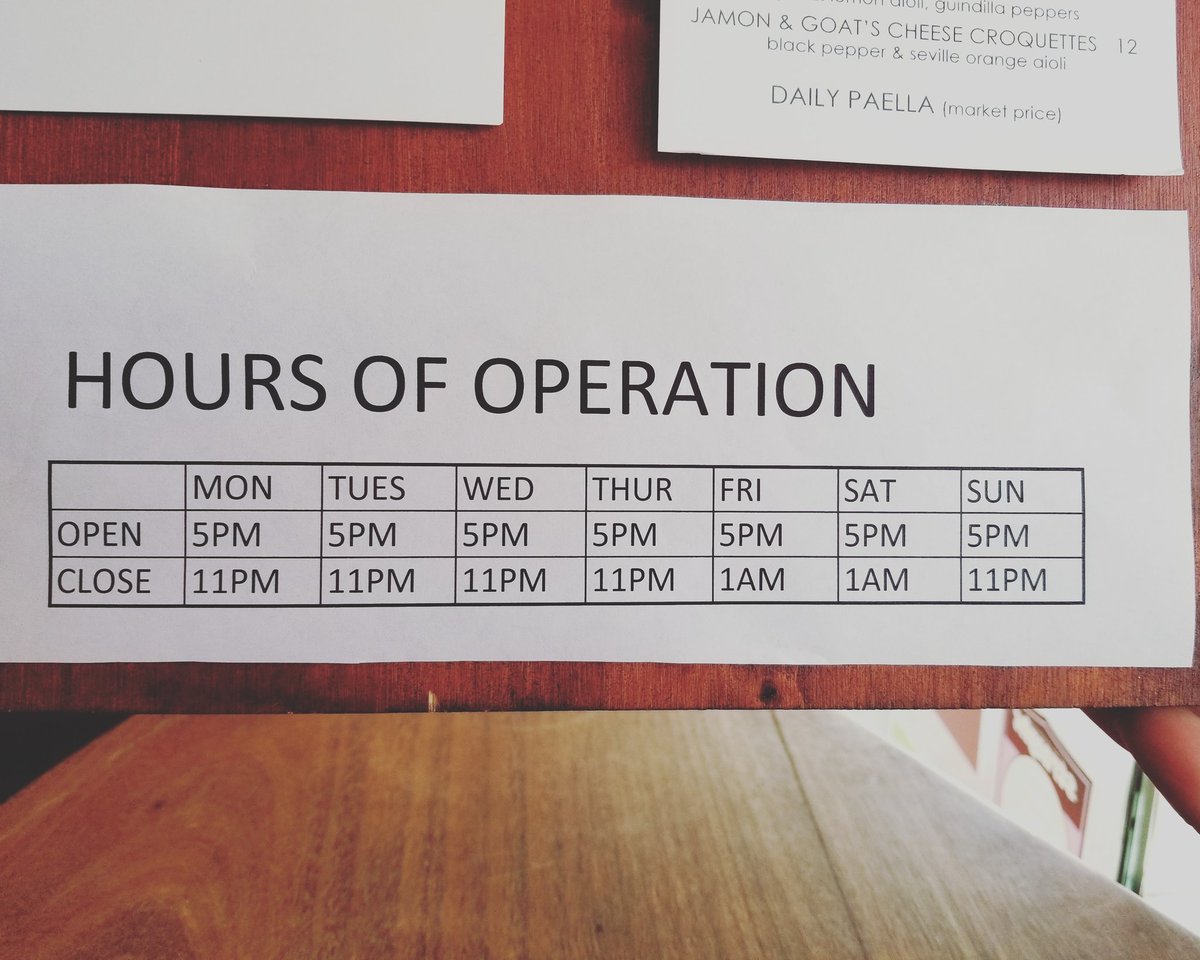 New hours of operation folks..... starting tonight!