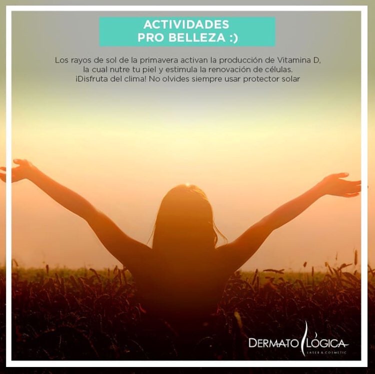 alaidepecovi's tweet photo. #LaPrimaveraComienzaY #pielperfecta #sol #prevacacional #SpringEquinox #vitaminaD #fotoproteccion https://t.co/xCbLm0LS7w