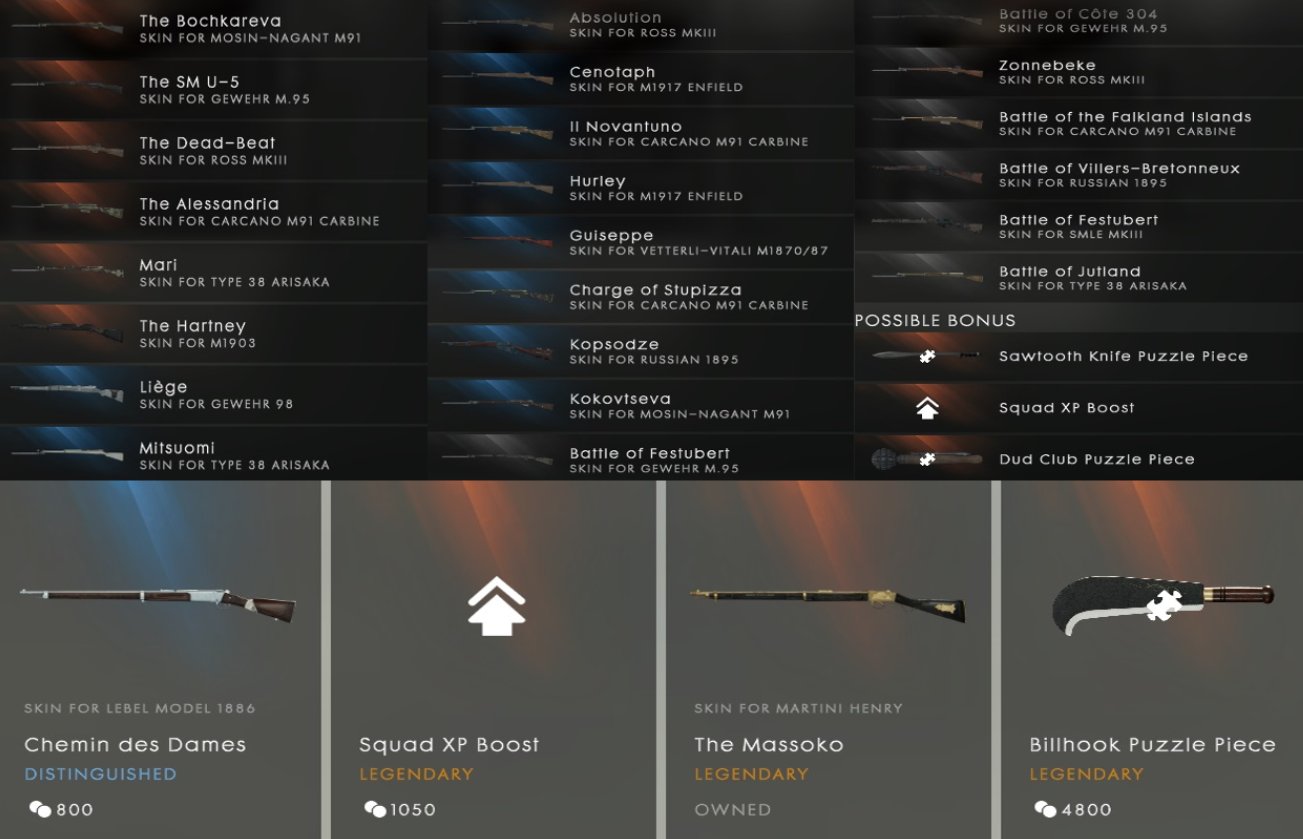 Battlefield Bulletin Update Bf1 S Rifle Revision Now Live Until March 29 Legendary Black Skins The Sm U 5 Gewehr M 95 And The Hartney M1903 Puzzle Pieces Dub Club And Sawtooth Battlefield Bulletin Update Bf1 S Rifle Revision Now Live Until March 29 Legendary Black Skins The Sm U 5 Gewehr M 95 And The Hartney M1903 Puzzle Pieces Dub Club And Sawtooth