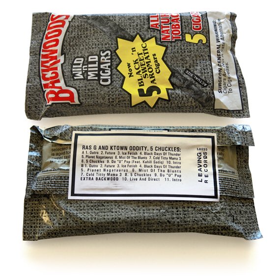 Put_It_On_Ink's tweet photo. I wasn’t with the Backwood resurgence/fashion statement but this packaging for an album is obscene and imaginative. #VeryDope #RasG #KTownOddity https://t.co/0ne45foupC