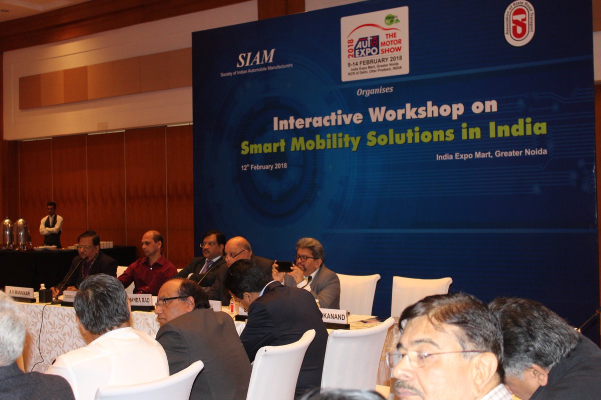 Asrtu2015's tweet photo. Interactive Workshop on Smart Mobility Solutions in India @ AutoExpo 2018 https://t.co/Qd7NDGKkGr