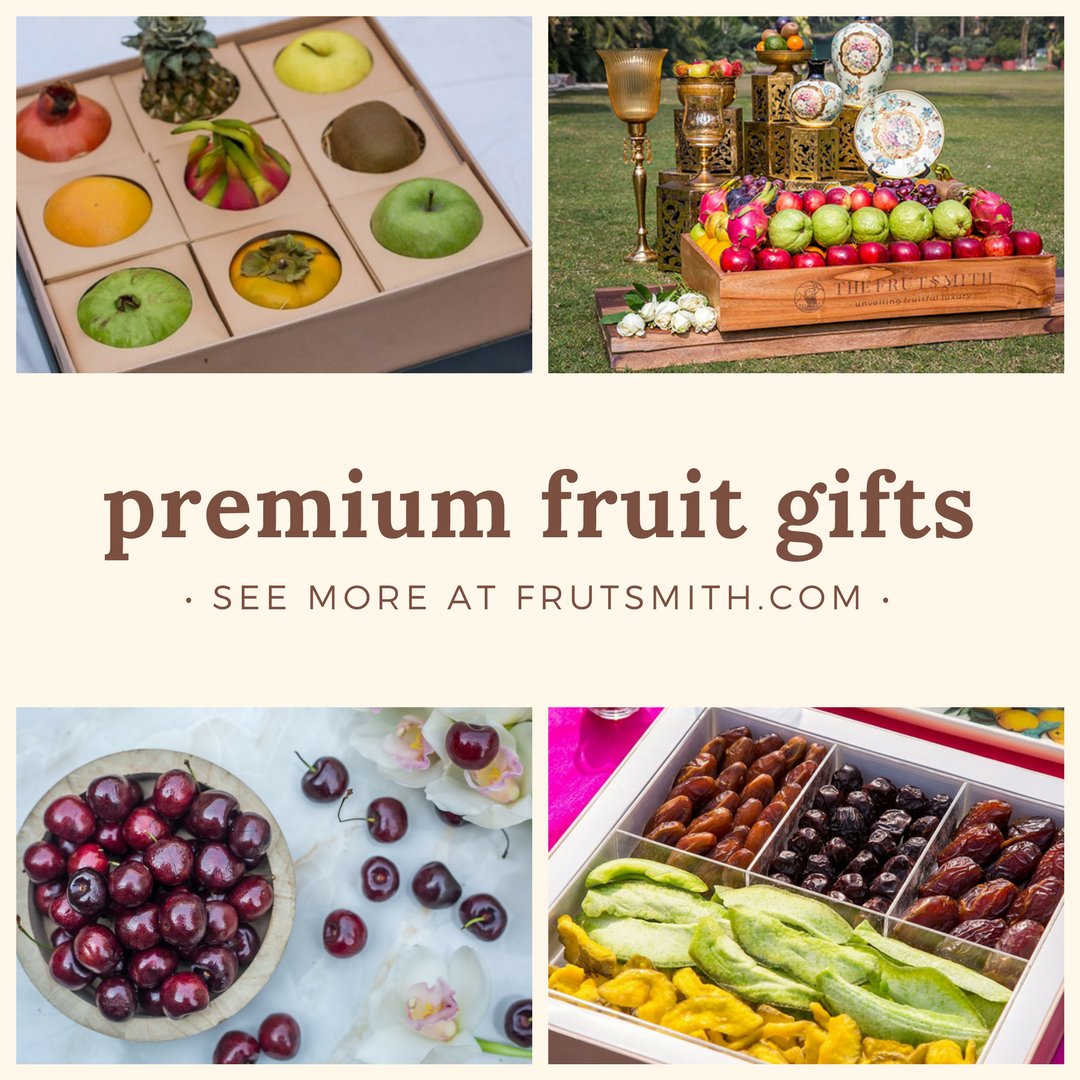 thefruitsmith's tweet photo. Order premium gifts online in Delhincr from Frutsmith. Send exclusive wedding gifts, thank you gifts, surprise gifts to your dear ones in Delhincr. https://t.co/UVHPj6pigu #sendgiftstodelhi #giftforeveryone #freshfruitsboxes #freshfruittrays #driedfruits #delhigram https://t.co/PsFvjAEFDS