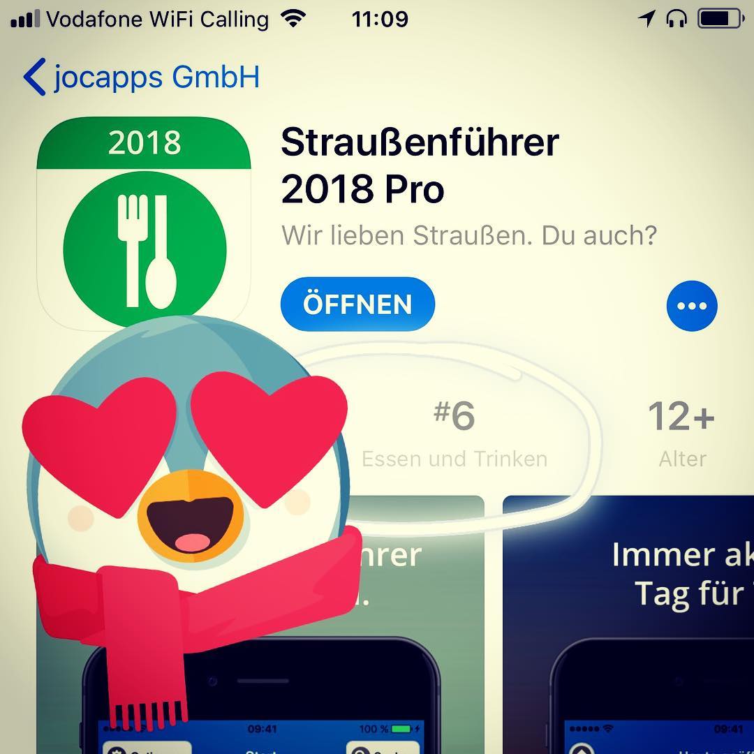 brsg_straussen's tweet photo. Innerhalb von 48 Stunden: Platz #6 der deutschen Kategorie-Charts! Großes DANKE!❤️💯 => Download: https://t.co/KJXHRTSeVM #straussenlove #appstore #charts #straussenführer #straußenführer #freiburg #straußen https://t.co/46wI4YHJWc