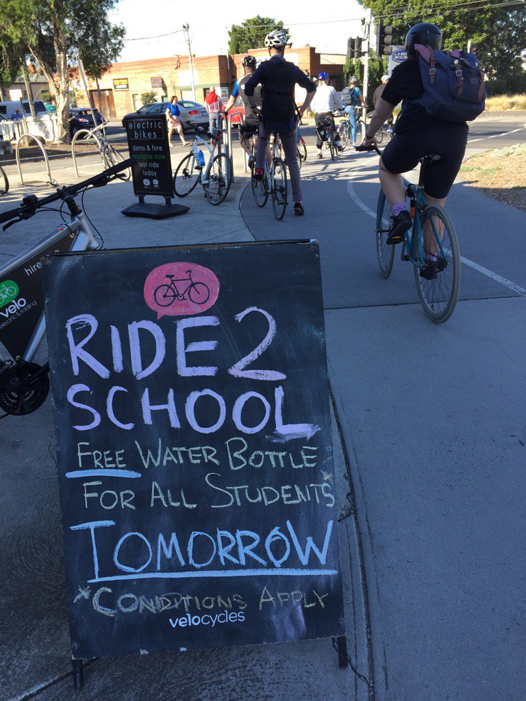 Get your treadle ready and pedal to school tomorrow - it’s Ride2School Day @bicycle_network