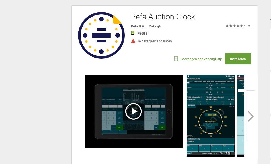 Pefa_com's tweet image. De apps zijn er klaar voor... en u? Naast Pefa Auction Clock voor Windows (PC) hebben we nu de apps voor IOS en Android gereleased! 
pefa.com/nl/now-in-the-…