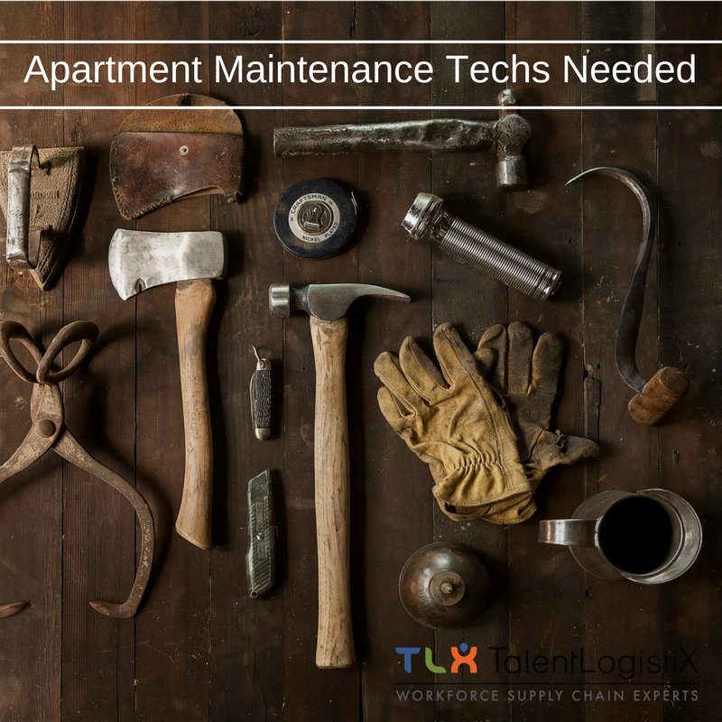 TalentLogistiX's tweet photo. We are hiring Apartment Maintenance Techs all over the US. 
Come work for us at one of our amazing clients locations today! https://t.co/jeWWECuVOS