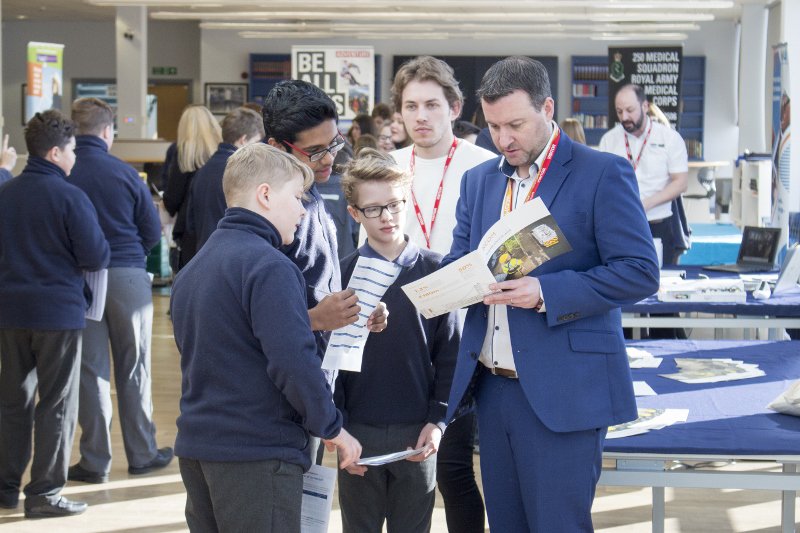 SMCHull's tweet photo. Year 8 @SMCHull have enjoyed a Careers Fair this month to help them with their Options choices with support from @KCOMhome @UniOfHull #HullTraining @mirashowers @EY_CareersUK @RoyalNavy @NHSHullCCG @aircadets @SM6Hull @SM6_MHSC_Acad #choosingworldclassfutures https://t.co/MgHYXGm43X