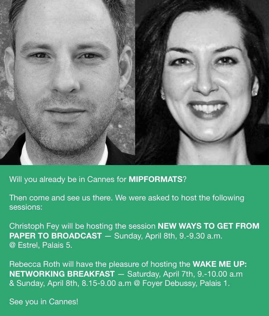 EMC_Academy's tweet photo. Come and meet us @MIPFORMATS & @MIPTV! Looking forward to see you there!
#mip #miptv #cannes #emcmasterclass #networking #education #international #entertainment #potd #television #events #buildingbridges #connectingpeople #nonprofit #hosting #convention #media https://t.co/pfagSAq831