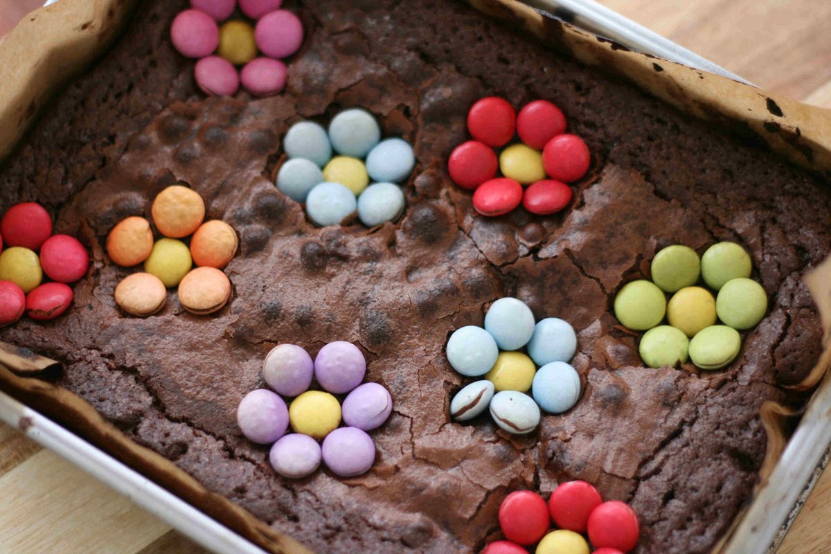 I've linked up our delicious & seasonal springtime brownies to  #coolmumclub with @Mummuddlingthru & @motherhoodreal cookingwithmykids.co.uk/spring-chocola… #cookingwithmykids